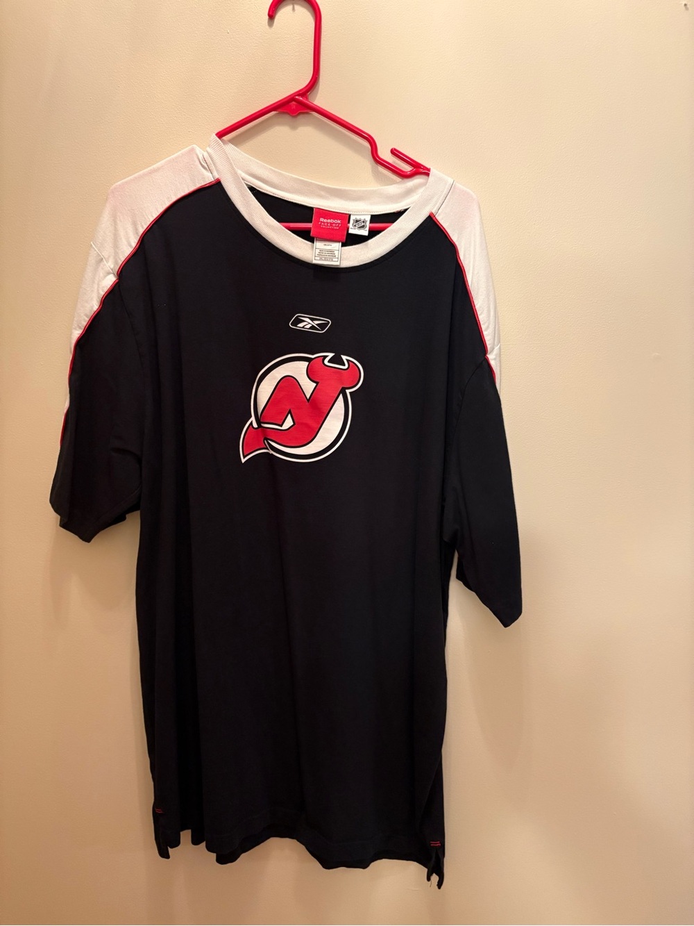Reebok Black and White NHL Face Off Collection Tee